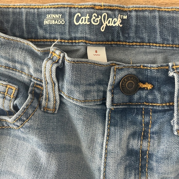Cat & Jack Girls Skinny Jeans Light Wash, Size 8- EUC - Picture 5 of 8